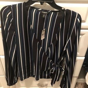 Small  with tags Express blouse stripped blouse.